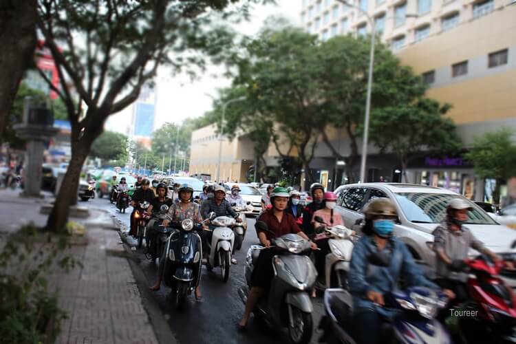 Busy Streets in Ho Chi Minh City